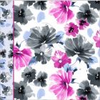 Royal Estampada 1.10 Flor Acuarela Negro