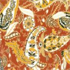 Faille Estampada 140 Paisley Naranja Shedron