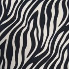 Shiffon Yoryu Estampado Zebra Negro