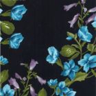 Smock Grande .90 m Floral Azul Marino