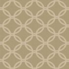 Decoracion Ahulado Estampada Circulos Café Beige