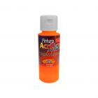 Pintura Acrílica Profesional Fluorescente Naranja