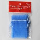 Bolsa de Organza Parisina Azul 7.5 x 10 cm