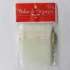 Bolsa de Organza Parisina Hueso 7.5 x 10 cm