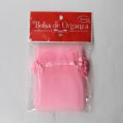 Bolsa de Organza Parisina Rosa 7.5 x 10 cm
