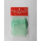 Bolsa de Organza Parisina Verde Aqua 7.5 x 10 cm