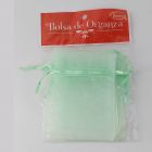 Bolsa de Organza Parisina Verde Aqua 9 x 12 cm