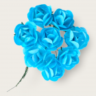 Rosa de Papel Mediana Azul Mod.LMA1127
