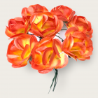 Rosa de Papel Mediana Amarillo-Naranja Mod.LMA1127