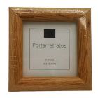 Portarretrato Decorativo Mini Imitación Madera Natural 8.9 x 8.9 cm Mod.F562017R553-3.5