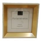 Portarretrato Decorativo Mini Blanco-Oro 8.9 x 8.9 cm Mod.F411520R757-3.5