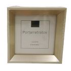 Portarretrato Decorativo Mini Blanco-Plata 8.9 x 8.9 cm Mod.F411520R756-3.5