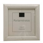 Portarretrato Decorativo Mini Blanco 8.9 x 8.9 cm Mod.F521411R23-3.5