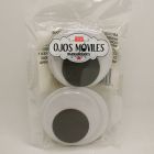 Ojos Movibles Blanco/Negro 60 mm