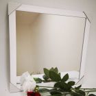 Espejo Decorativo Blanco Cuadrado Simple