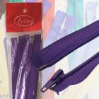 Paq. Cierre de Nylon Separable Morado 70 cm