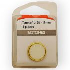 Botones en Cajita 18 mm Blanco Mod.0122801