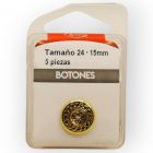 Botones en Cajita 15 mm Oro Mod.332481