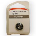 Botones en Cajita 15 mm Plata Mod.332482