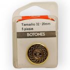 Botones en Cajita 20 mm Oro Mod.333281