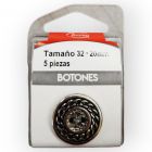 Botones en Cajita 20 mm Plata Mod.0333282