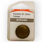 Botones en Cajita 23 mm Bronce Mod.1573681