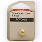 Botones en Cajita 11 mm Perla Ivory Mod.2181855