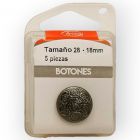 Botones en Cajita 18 mm Plata Antigua Mod.3222882