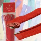 Paq. Cierre de Nylon Separable Rojo 70 cm