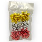 Moño para Regalo c/ adhesivo 2" Estrella Surtido Metálico 1