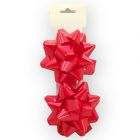 Moño para Regalo c/ adhesivo 4" Estrella Rojo