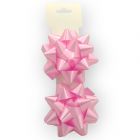 Moño para Regalo c/ adhesivo 4" Estrella Rosa