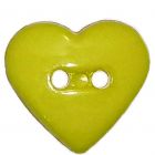 Boton Corazón Verde Limon #24