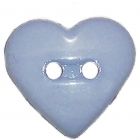 Boton Corazón Azul Cielo #24