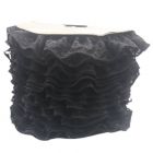 Encaje Valenciano Plisado #2 G165418 Negro 4.5 Cm