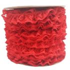 Encaje Valenciano Plisado #2 G165418 Rojo 3 Cm