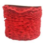 Encaje Valenciano Plisado #1 G165089 Rojo 2 Cm