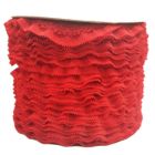 Encaje Valenciano Plisado #1 G165089 Rojo 3 Cm