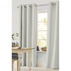 Cortina Decorativa Marbella II Arillos Geométrico Gris Perla