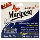 Colorante para telas Mariposa Multifibra Azul Marino No.106 de 28 g