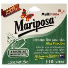 Colorante para telas Mariposa Multifibra Verde No.110 de 28 g