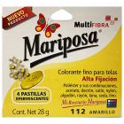 Colorante para telas Mariposa Multifibra Amarillo No.112 de 28 g