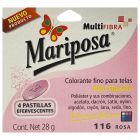 Colorante para telas Mariposa Multifibra Rosa No.116 de 28 g