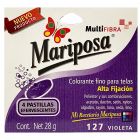 Colorante para telas Mariposa Multifibra Violeta No.127 de 28 g