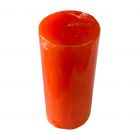 Cirio Cilíndrico Liso Naranja 5 X 11 cm