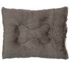 Cama para Mascota Rectangular Pelo Largo Chica Beige