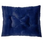 Cama para Mascota Rectangular Pelo Largo Chica Azul Marino