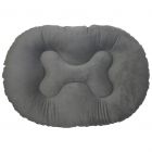 Cama para Mascota Ovalada Velour Chica Gris