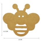 Figuras De Mdf Natural Abeja Ch