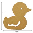 Figuras De Mdf Natural Pato Ch